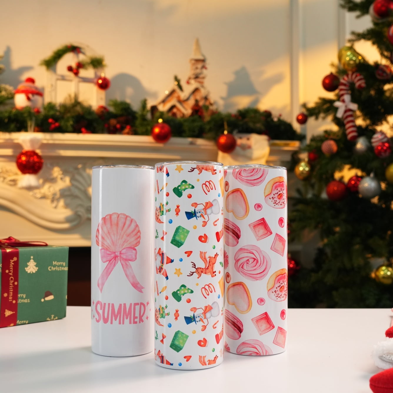 Adnoom 10 Pack Sublimation Tumblers, 20oz Sublimation Tumbler Blanks w/ Straight Tube Design, Dual-Walled Stainless Steel Tumbler for Heat Transfer DIY Gifts