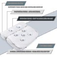 thumbnail image 4 of Bath Pillow Spa Bathtub Ergonomic For Tub Neck Head Shoulder Pillows Support Cushion Headrest Luxury Soft 3d Mesh, 4 of 5