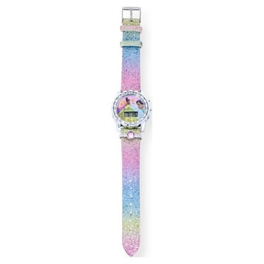 Disney Princess Flashing Unisex Child LCD Watch with Pink Stone (PN4432WM)
