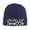 Navy Blue, variant on Gray Camouflage Print Winter Beanie Hats for Men Women Warm Cozy Knitted Cuffed Skull Cap Deep Heather