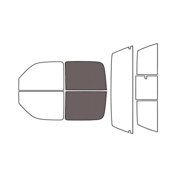 Rvinyl Car Window Pre Cut Tint Kit Back 35% Single Ply Fits GMC Sierra 2001-2006 4 Door