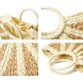 thumbnail image 7 of Kukuzhu Womens Large Straw Beach Tote Bag Hobo Summer Handwoven Bags Purse wth Pom Poms, 7 of 7
