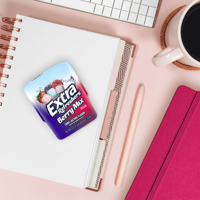Extra Refreshers Berry Mix Sugar Free Chewing Gum - 40 Piece