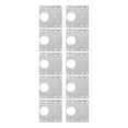 thumbnail image 3 of Placa de reparación de bisagras para puertas de gabinetes, 30 piezas, placa de fijación de reparación de bisagras de acero inoxidable de 9 x 9 cm, 3 of 15
