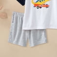 thumbnail image 6 of Toddlers Kids Girls Boys Short Set 2 Piece Active Clothing Set Short Sleeve Tee and Pull on Short 6-24 Months 2T 3T 4T 5T 6T 7T 18-24 Months, 6 of 6