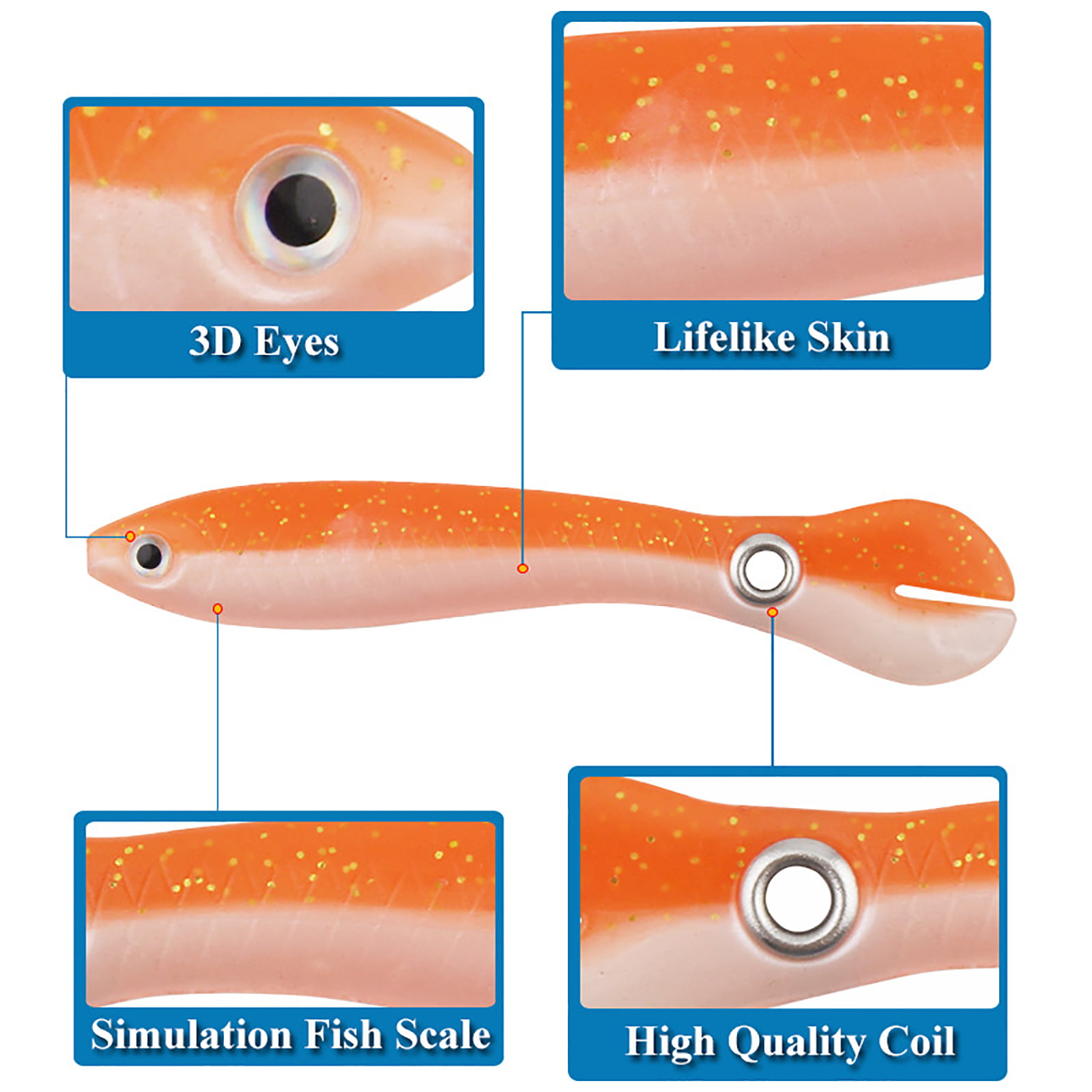 G PUMPKIN Details about   DAIWA Tensui Soft Plastic Shad Paddle Tail Vibration Swimbait 5" 5ct 