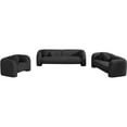 thumbnail image 2 of Meridian Furniture Emory Black Boucle Fabric Sofa, 2 of 15