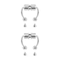 thumbnail image 4 of maskred 1/2/3/5 2021 New Fake Nose Ring Alloy Nose Hoop Septum Rings For Metal color 2PCS, 4 of 6