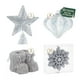 thumbnail image 1 of Set Esferas y Adornos Navideños para Árbol de Navidad Esquimal, 22 Piezas (Gris Plateado), 1 of 6