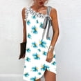 thumbnail image 2 of Vestido sin mangas con hombros descubiertos y cuello redondo estampado a la moda de verano para mujer Pompotops  ghjkhdj5900, 2 of 5