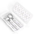 thumbnail image 4 of Honeii Lavender Flowers Print Children's Knife, Fork And Spoon Set,Reusable Utensils Set with Case,Travel Cutlery Set,for Kids Adults Camping, 4 of 6