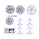 thumbnail image 4 of Luz LED RGB para acuario, pecera, lámpara de decoración subacuática, luz sumergible para piscina, control remoto, 4 piezas, 8,5 cm Inevent EL5490-03B, 4 of 6
