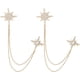 thumbnail image 1 of 2 Broches Dorados con Cadena, Broche de Estrella, Pin de Solapa, Broche de Circonita Cúbica, Broche Dorado con Cadena de Borla para Traje, Esmoquin, Camisa, Corbata, Sombrero, Bufanda, 1 of 6