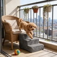 thumbnail image 4 of Aodebiao Pet Stairs for Small Dogs, Non-Slip Washable Dog Steps for High Beds & Sofas, Portable Pet Ladder for Senior Dogs, Easy Climb Indoor Ramp with Removable Cover, 4 of 6