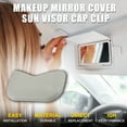 thumbnail image 2 of Unique Bargains Makeup Mirror Cover Sun Visor Cap Clip for Nissan No.964203JA0A Sun Visor Bolt Cover Grey 1 Set, 2 of 6