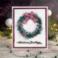 thumbnail image 3 of Regocíjate en la temporada Ángel de Navidad copo de nieve Panel de flor de pascua festoneado 2022 artesanía troquelado saludo álbum de recortes papel hecho a mano, 3 of 4