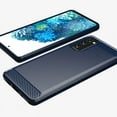 thumbnail image 2 of PANDACO Navy Brushed Metal Case for Samsung Galaxy S20 FE, 2 of 3