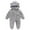 Gray, variant on Romper Baby Girls Boys Bear Ears Hooded Outerwear Long Sleeve Romper Baby Girl Winter Outfits for Baby Boys 6-9 Months