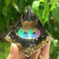 thumbnail image 2 of Tour d'énergie de colle de pierre concassée de lotus de cristal naturel de bijoux en trois dimensions (6cm), 2 of 3