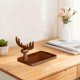 thumbnail image 5 of Portallaves para mesa de entrada Bandeja de madera para llaves Escritorio moderno Multiusos Estable Estilo C, 5 of 9