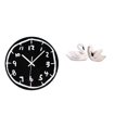 thumbnail image 1 of Reloj de pared,Reloj de pared silencioso y decorativo que no hace tictac,estatua de resina de cisne,Figuras de cisne,estatuas,decoración del hogar,fiesta de bodas,Escultura de resina Arte, 1 of 8