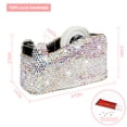 thumbnail image 2 of Bling Bling Crystal Luxury Handmade Diamond Desktop Tape Dispenser for Fashion Girls Women (AB Color), 2 of 7