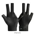 thumbnail image 3 of Open Finger Billiard Pool Gloves Adjustable Sticker Polyester Snooker Billiards Gloves Portable Lightweight Training Accessories Black Cyan, 3 of 5
