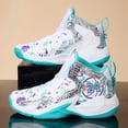 thumbnail image 2 of Men's Graffiti High-Top Basketball Sneakers, Performance Athletic Shoes with Non-Slip Sole for Sports, Training, and Casual Wear, 2 of 9