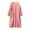Pink, variant on Kilaqueen Flannel Nightgowns for Women Cozy Fuzzy Crew Neck Long Sleeve Ankle Length Sleepdress with Pockets Soft Solid Color Warm Winter Pullover Loungewear