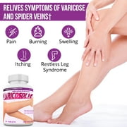 VARICOSOLVE® Natural Supplement for Leg Vein Support. Blood Circulation – Varicose Vitamins. 60 Tablets