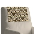 thumbnail image 2 of COEQINE Recliner Headrest Cover Faux Leather Head Rest Covers for Recliner Chair with Adhesive Backed Hook and Loop Straps for Home & Office Decor, 17x27 Inch, Leopard Print, Set of 2, 2 of 7