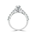 thumbnail image 3 of Pompeii 2 1/15ct Diamond Engagement Ring With Matching Wedding Band 14K White Gold, 3 of 4