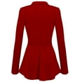 thumbnail image 4 of Meichang Women Blazers Dress Fashion Casual Solid Double Breasted Jacket Long Sleeve Suit Work Office Outfit Fashion Dressy, 4 of 4