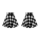 thumbnail image 3 of Minnieouse corta a cuadros para mujer, plisada a cuadros con parte inferior oscilante, faldas de primavera y otoño, ropa de discoteca, vestido Negro SG 2Conjunto, 3 of 6