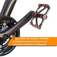 thumbnail image 1 of Pedales de bicicleta, pedales universales para bicicleta de montaña, plataforma ancha duradera y antideslizante para bicicleta de montaña BMX de 9/16", accesorios para bicicleta de carretera plegable, 1 of 5