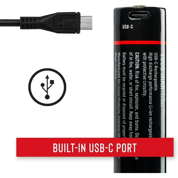 COAST Products ZX955 Zithion-X Rechargeable USB-C Battery