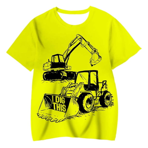 Gran oferta para niños, nueva camiseta divertida de fábrica con estampado 3D para niños y niñas, camisetas deportivas informales para 3-14Y3T Gao Jinjia LED