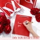 thumbnail image 3 of Bolsas de regalo Silkfly Thank You, 12 unidades, con asa de 23 x 18 x 8 cm, color rojo y blanco, 3 of 7
