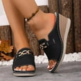 thumbnail image 3 of Xucatan Women's Orthopedic Platform Sandals Comfortable Slip-On Open Toe Wedge Slides for Summer Walking, Casual Arch Support Shoes with Cushioned Sole Gift, 3 of 8