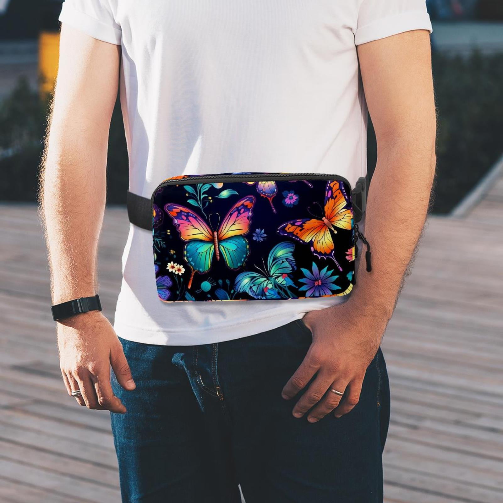 Penguin Lightweight Adjustable Running Belt with Extension Strap - Unisex Fanny Bag Crossbody Bag Cross Body Bag