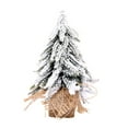 thumbnail image 3 of Artificial Christmas Tree Stable Base Faux Xmas Tree Flocked Christmas Tree 20cm, 3 of 9