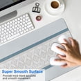 thumbnail image 4 of Long Mouse Pads for Desk,Blue Geometric Striped Pattern Desk Mats on Top Of Desks, Desk Mouse Pad Extra Large with 3mm Non-Slip Base and Stitched Edge for Gaming,Office,Work,Home 35.4"x15.7", 4 of 6