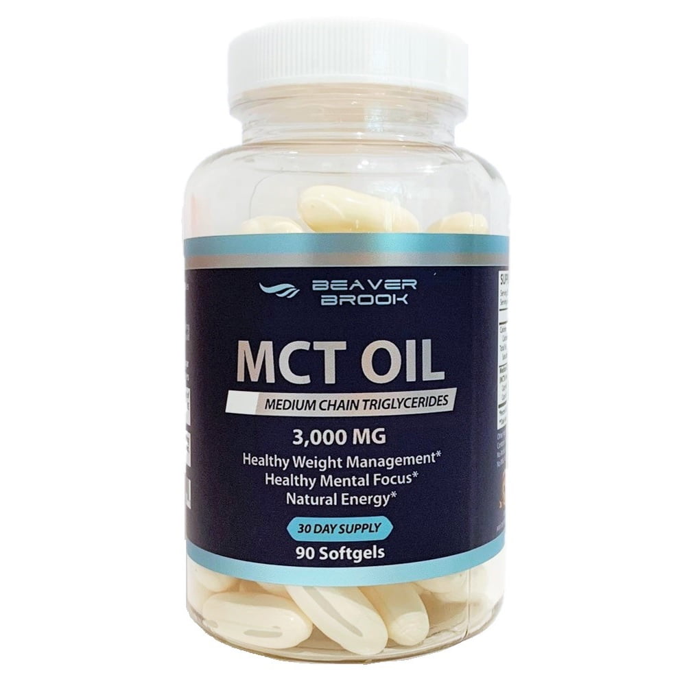 Beaver Brook MCT Oil-Medium Chain Triglycerides Dietary Supplement - 90 softgels
