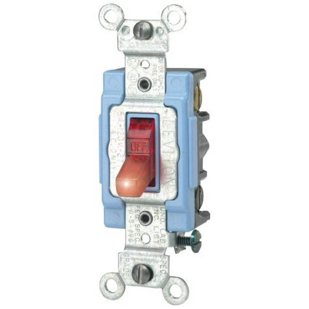 leviton 1203-plr 15 amp, 120 volt, toggle pilot light, neutral 3-way ac