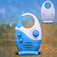 thumbnail image 4 of Shower Radios Waterproof AM FM Bathroom Shower Radio Portable Speaker blue, 4 of 10