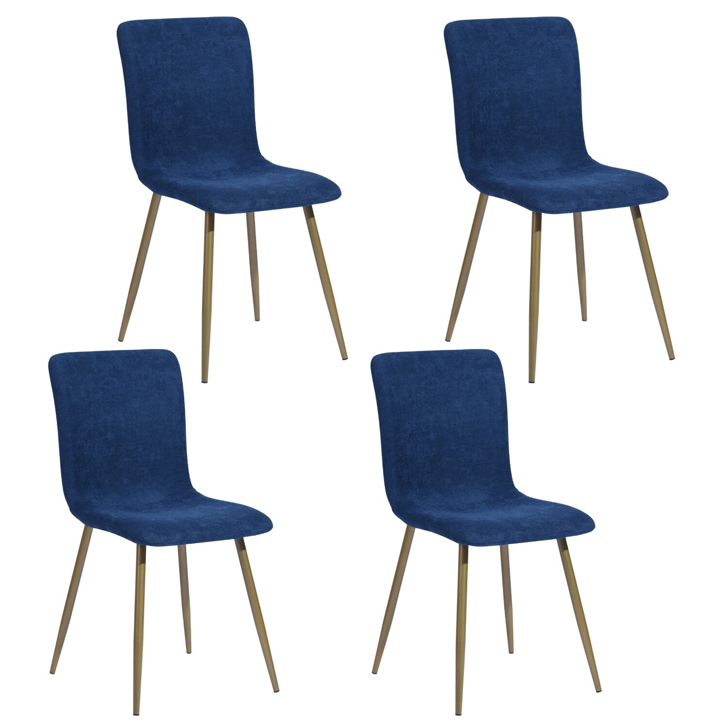 Scargill Upholstered Textured Fabric Dining Chairs (Set of 4) N/A