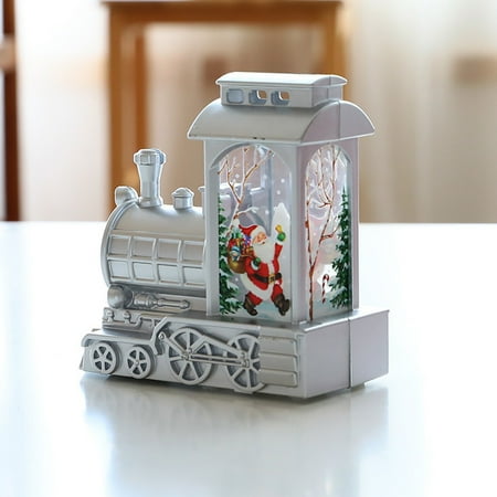 

Yanxing Christmas Train Santa Claus Candle LED Night Light Xmas Ornaments Toys Gifts