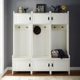 thumbnail image 6 of Fremont 3 Pc Entryway Kit - Three Towers In Distressed White, 6 of 7