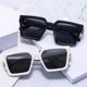 thumbnail image 1 of Gafas de sol deportivas de calle de tendencia, gafas de sol con protección UV, gafas de sol cuadradas de gran tamaño, gafas de sol personalizadas, gafas de moda millonarias, marea, 1 of 5