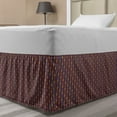 thumbnail image 1 of Asian Bed Skirt, Vertical Stripes and Lattice Tile from Primitive Cultures, Elastic Bedskirt Dust Ruffle Wrap Around for Bedding Decor, 4 Sizes, Multicolor, by Ambesonne, 1 of 2